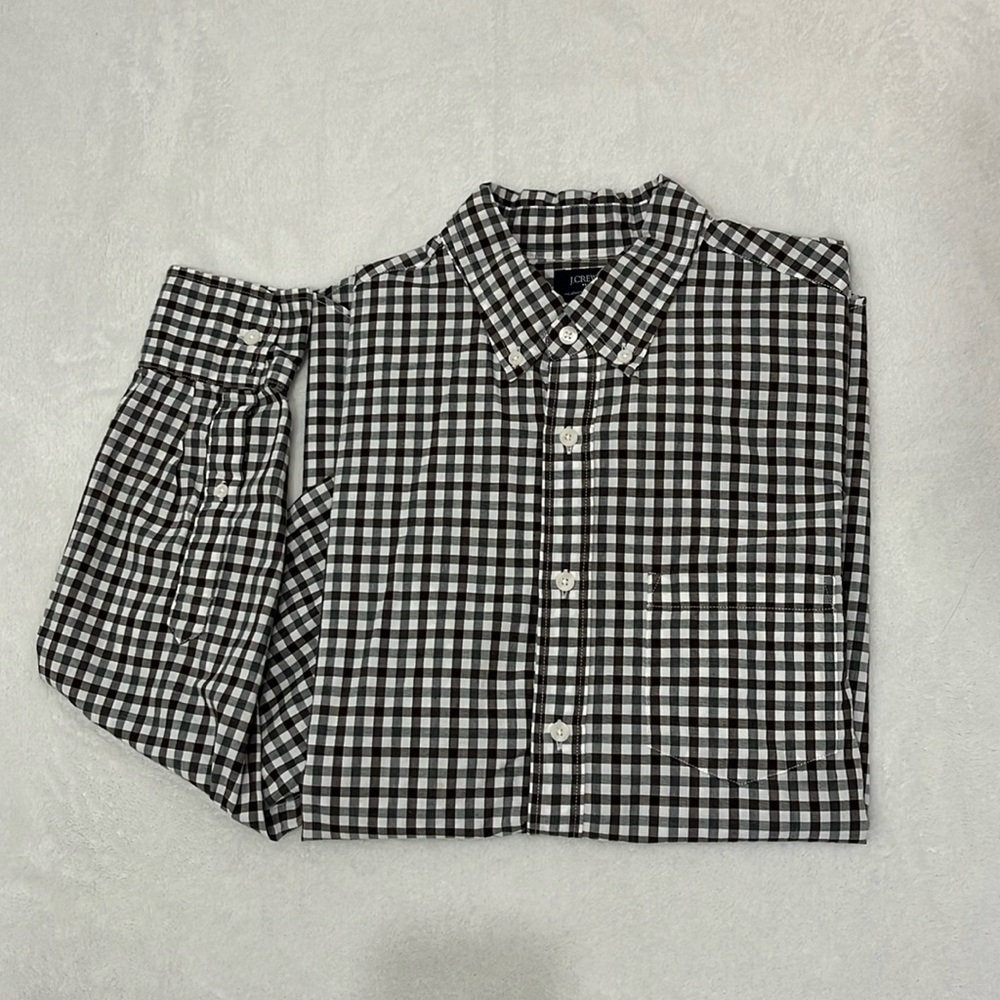 J.Crew Men’s Long Sleeve Button Down Dress Shirt Size Medium